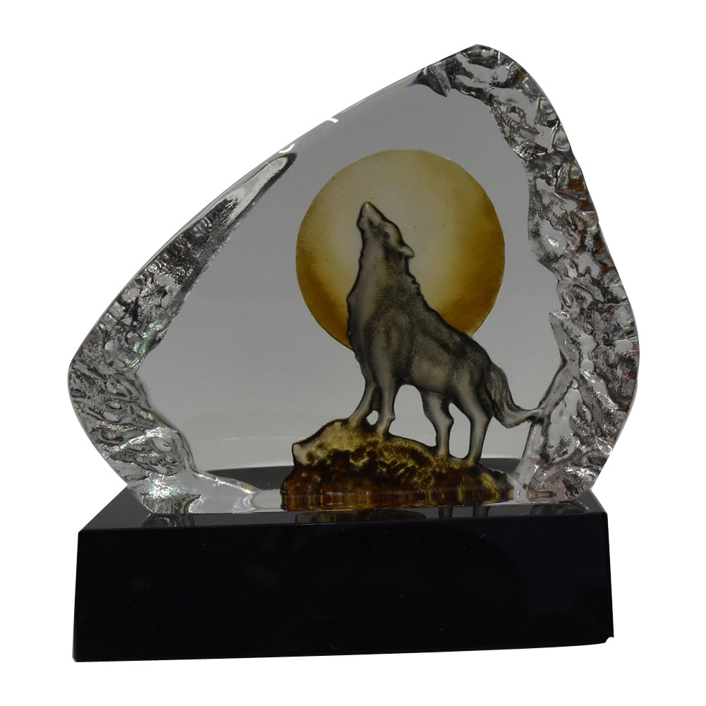 ACEVER Hand-Etched Swedish Crystal Sculpture