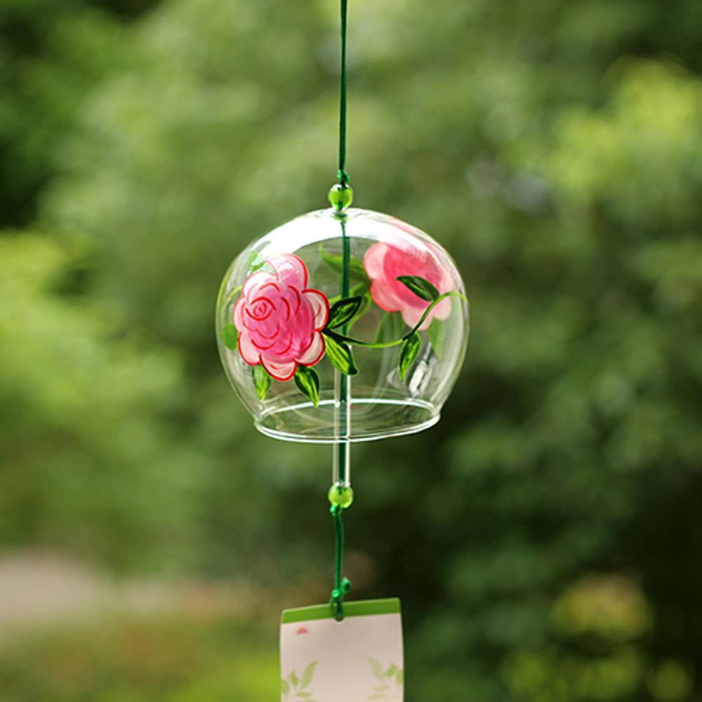 ACEVER_GLASS_WINDCHIME_PINK_ROSE