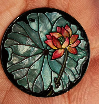 Cloisonne Enamel Watch Dial (Lotus)