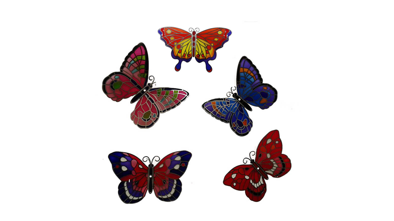 acever-enamel-fridge-magnet, butterfly