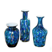 Glass Vase of Handblown Blue