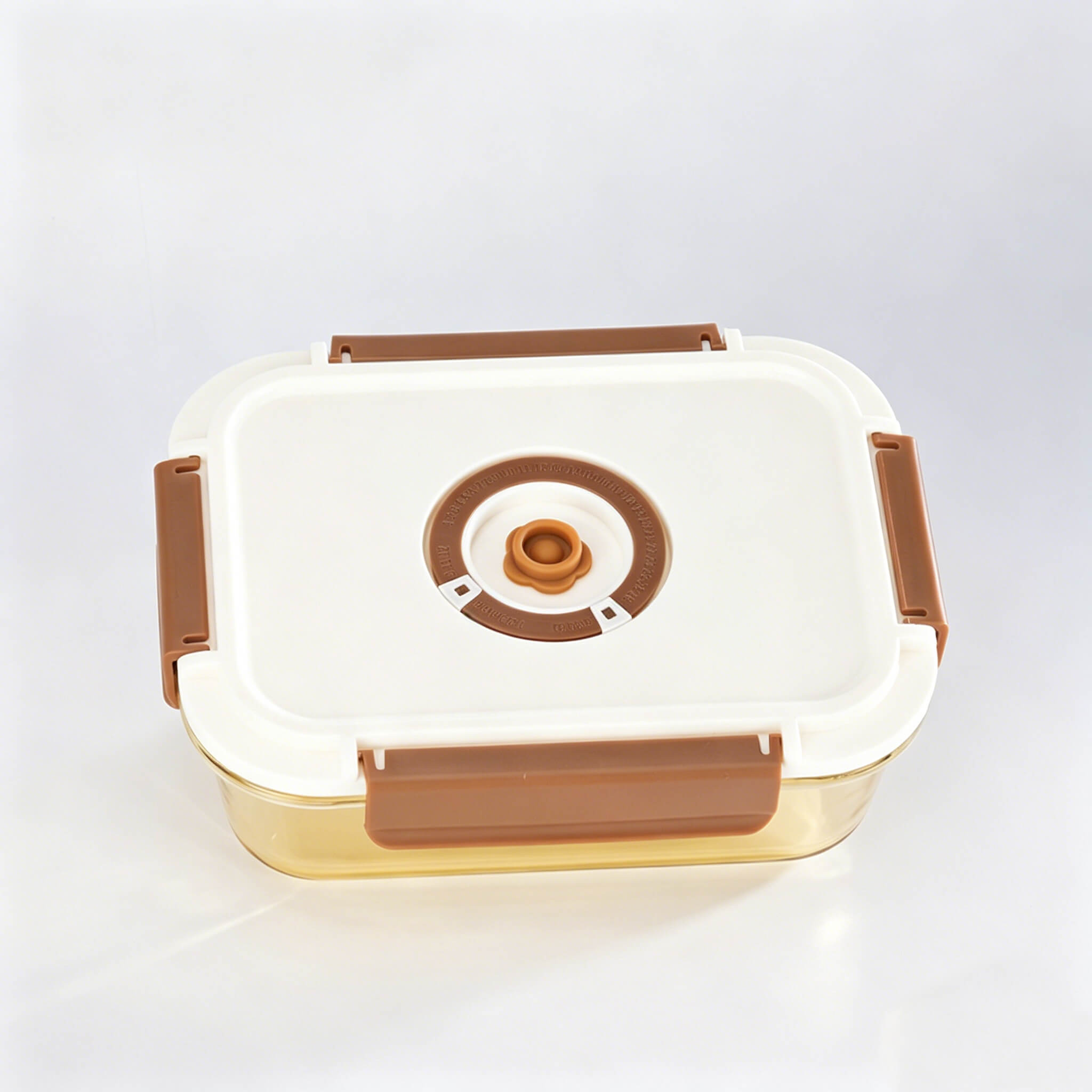 Close-up of Acever BX03 airtight lid showing time recorder dial with day 1-31 and month 1-12 rotating rings and silicone seal center
