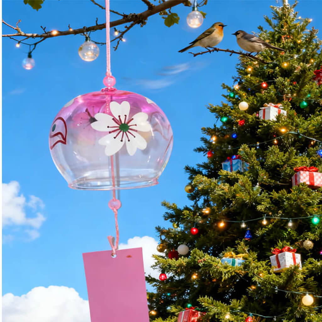 Handmade Japanese Glass Furin Wind Chime