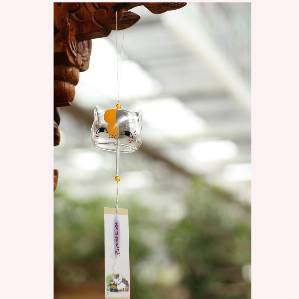 Home decoration handpaint glass windchime cat - Acever.com