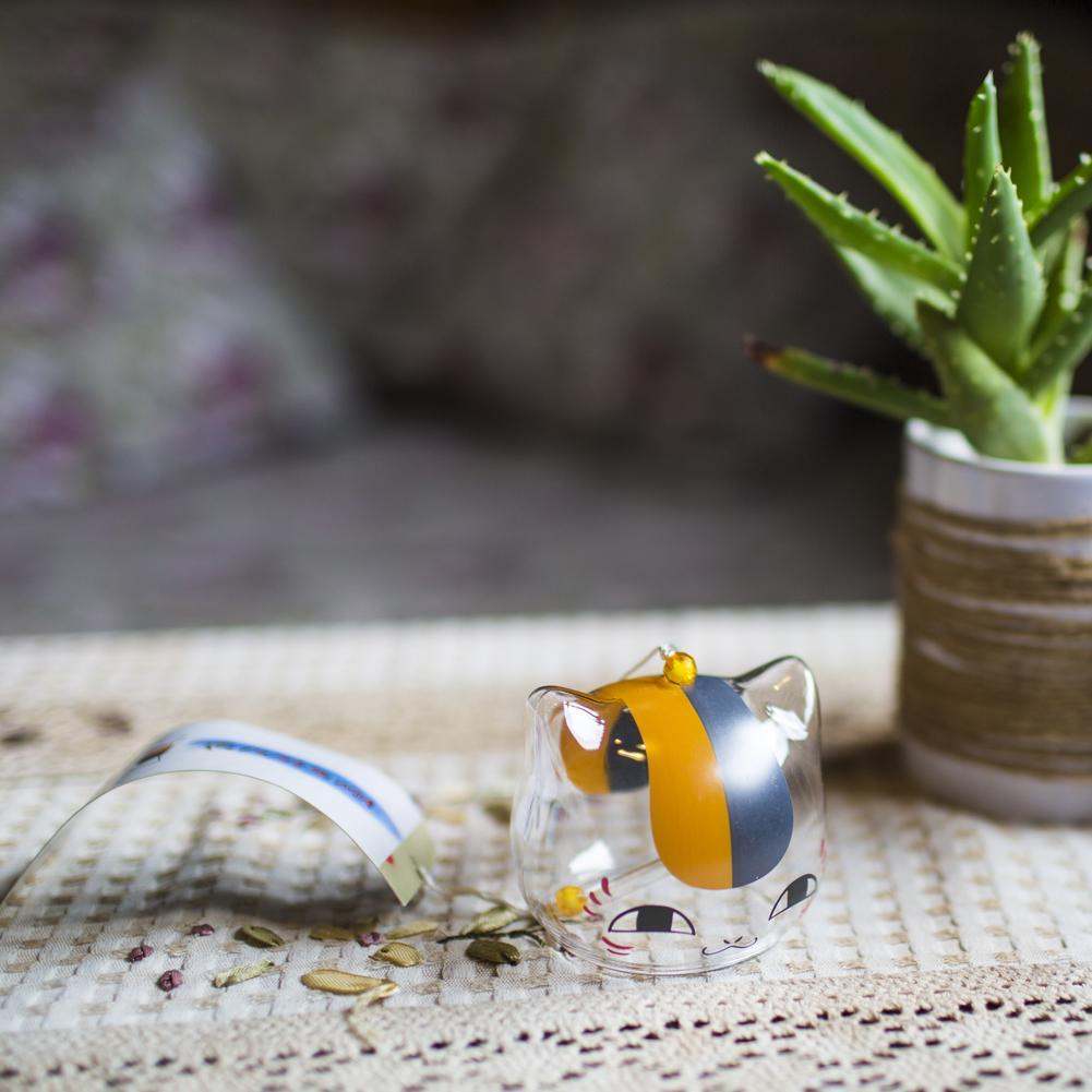 Home decoration handpaint glass windchime cat - Acever.com