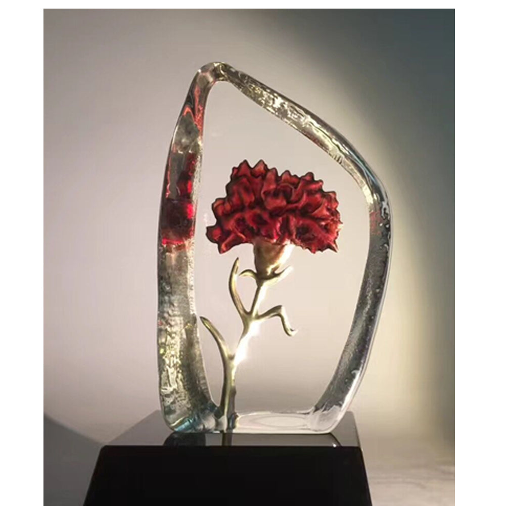 ACEVER Hand-Etched Swedish Crystal Sculpture