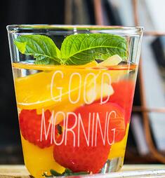 Glass Mug Water Milk Cup with Novelty Paintings