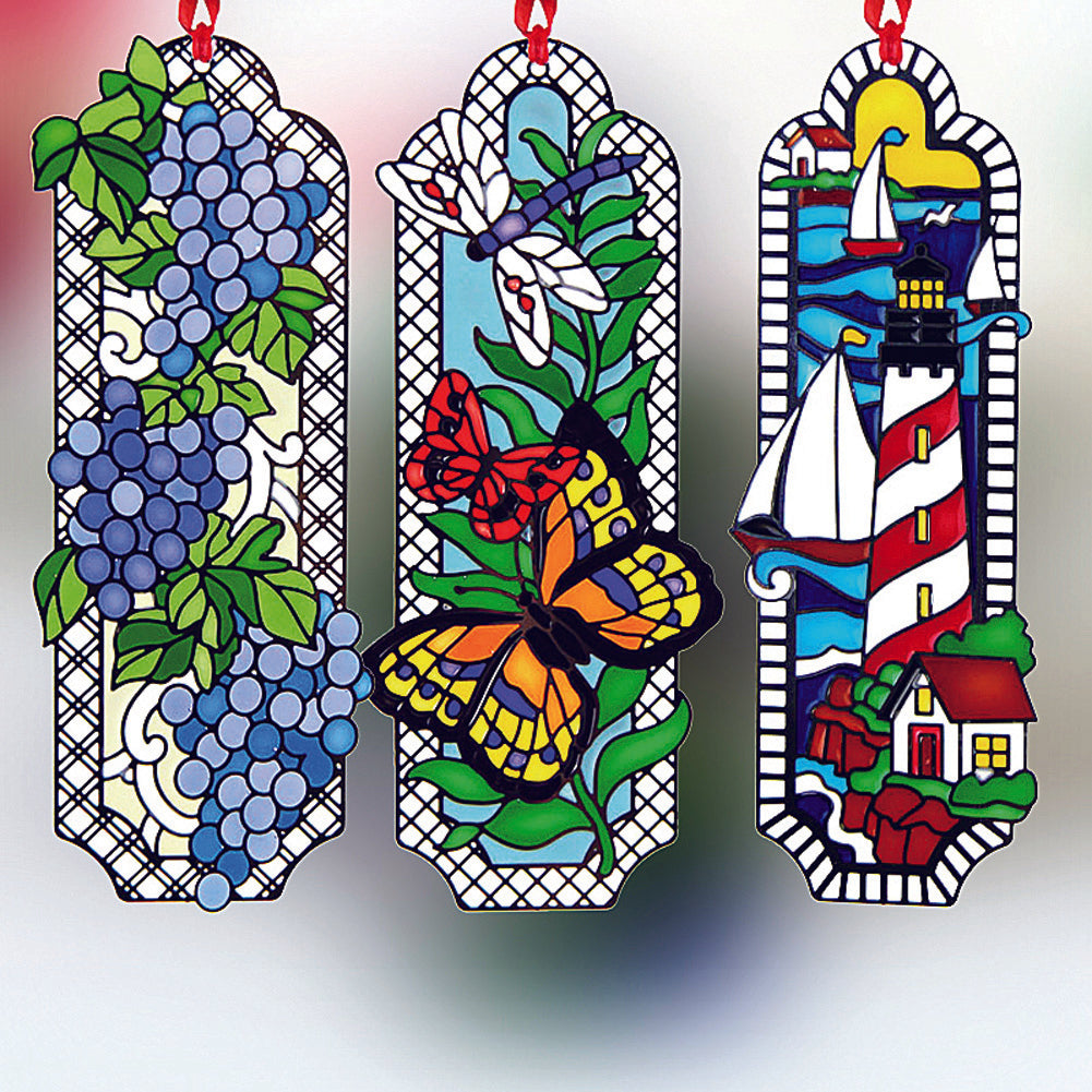 Handpaint metal bookmark with cloisonne enamel art premium gift